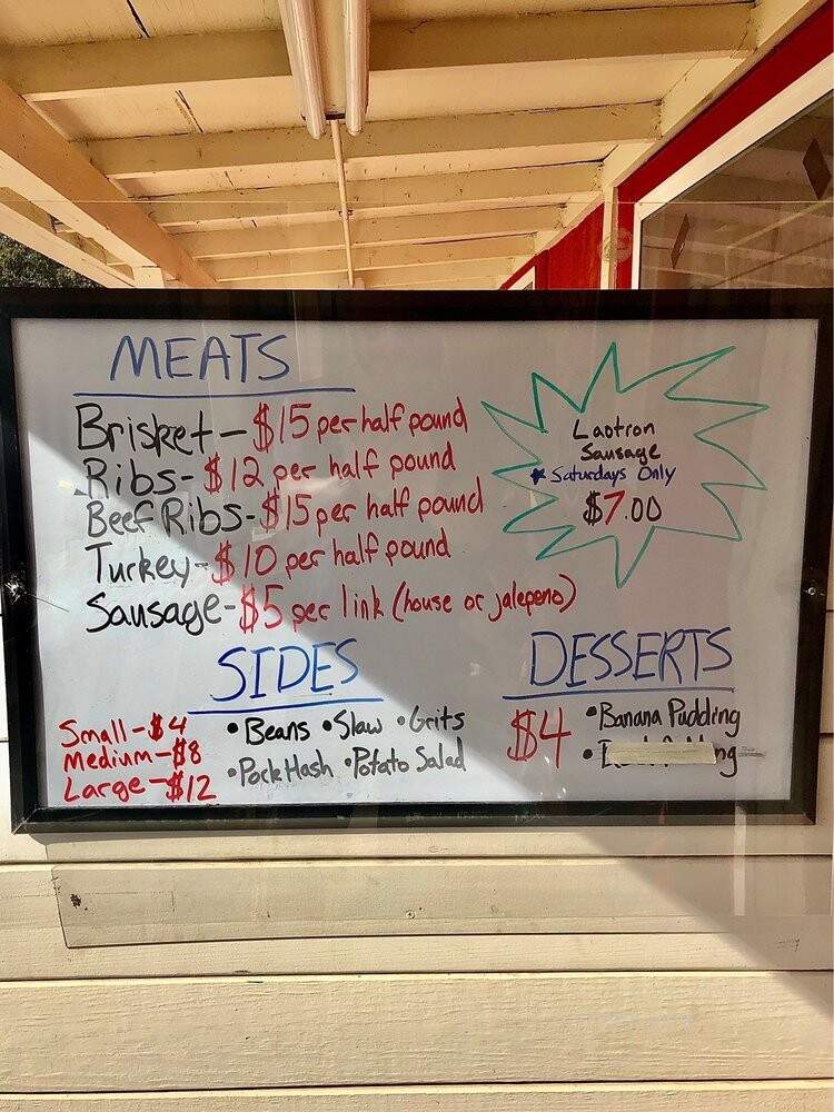 Goldee's Barbecue - Fort Worth, TX menu_pic