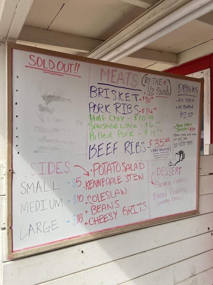 Goldee's Barbecue - Fort Worth, TX menu_pic