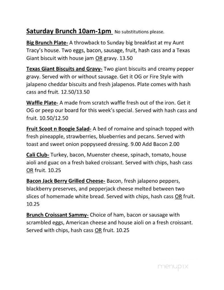 The Eatery on Route 66 - Amarillo, TX menu_pic