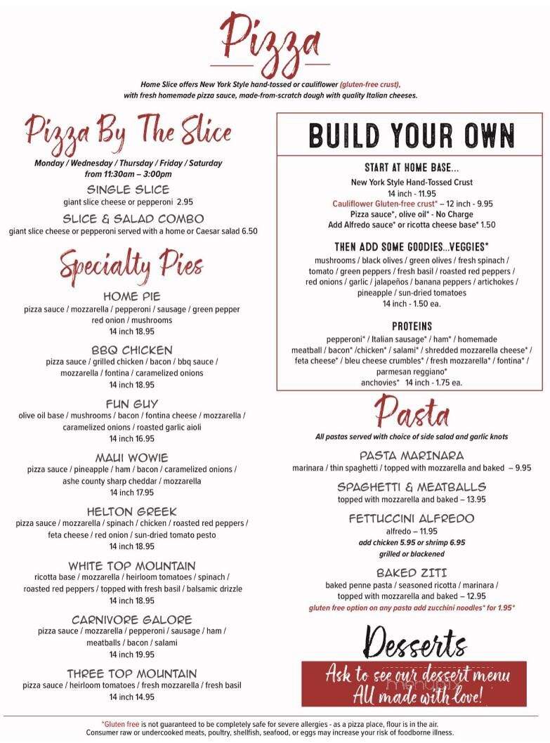 Home Slice - West Jefferson, NC menu_pic