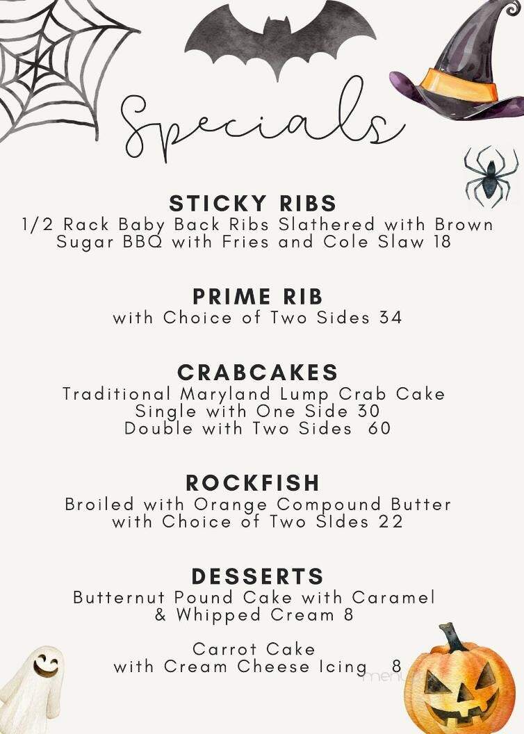 Sykesville Station - Sykesville, MD menu_pic