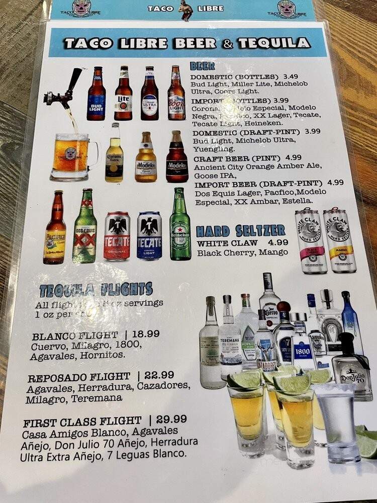 Taco Libre - St. Augustine, FL menu_pic