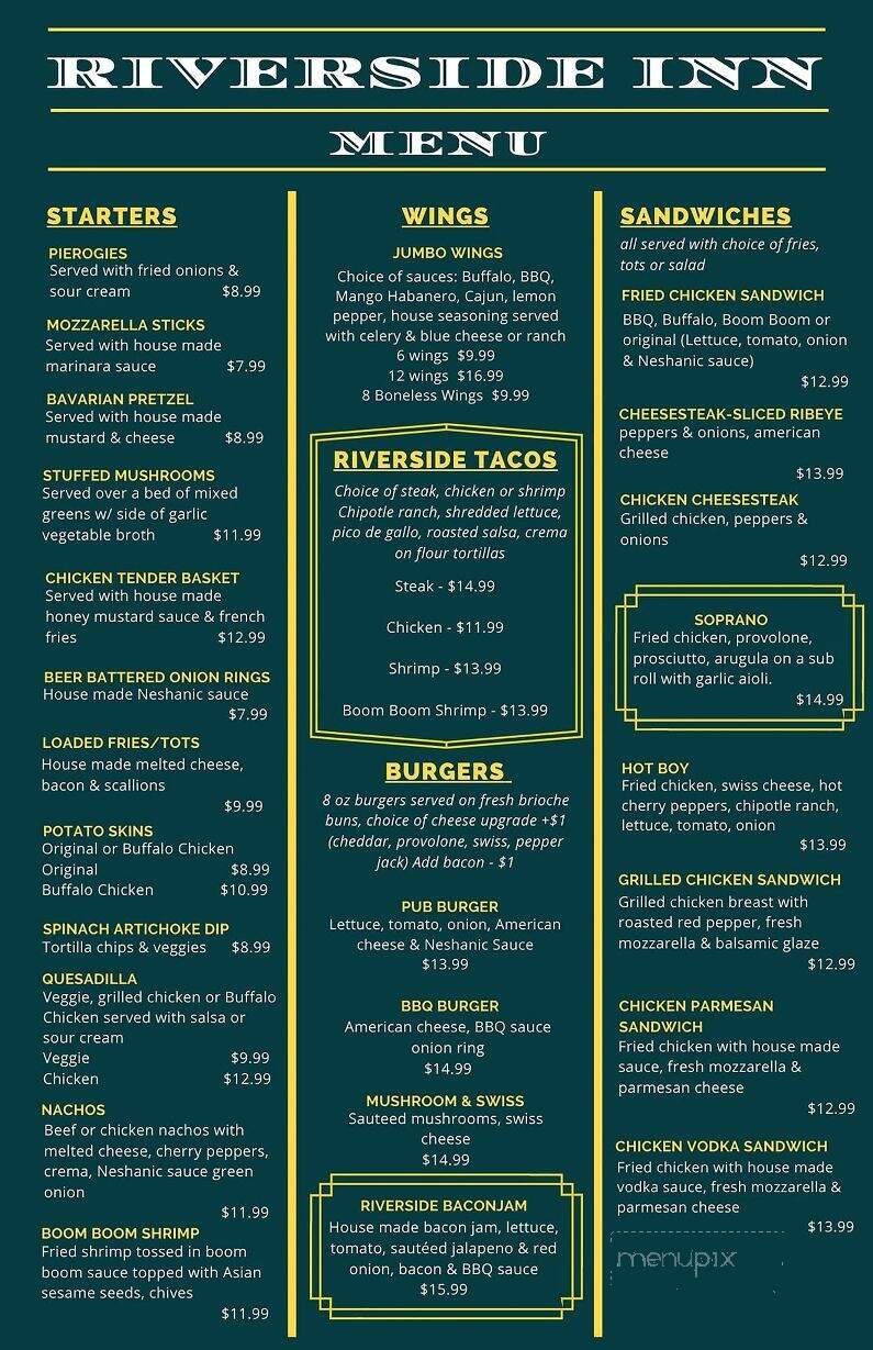 Riverside Inn - Neshanic Station, NJ menu_pic