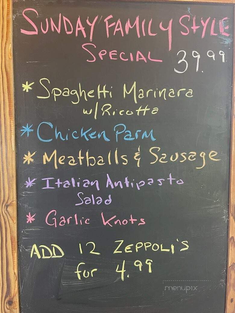 Marlucas - Bushkill, PA menu_pic
