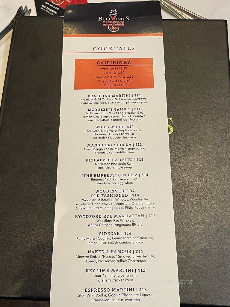 Bullvino's Churrascaria - Saint Paul, MN menu_pic