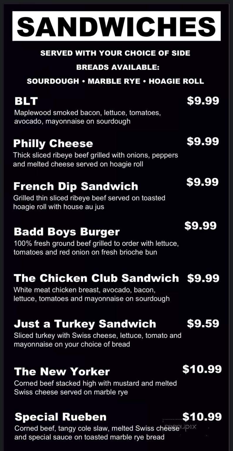Badd Boys Cafe - Columbia, SC menu_pic