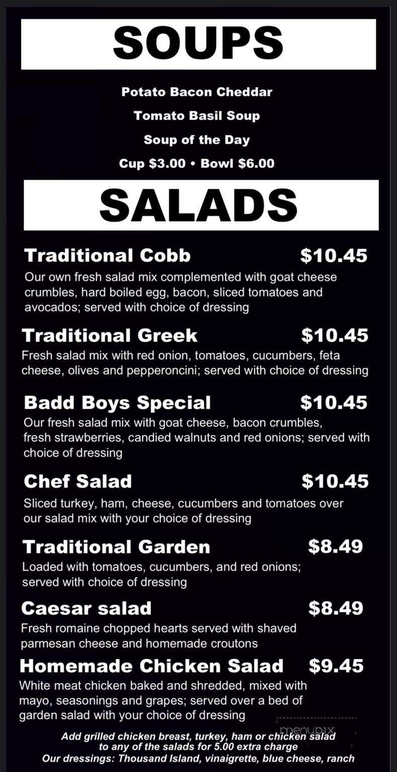 Badd Boys Cafe - Columbia, SC menu_pic