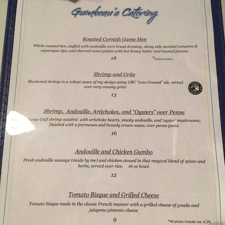 Gloucester Brewing Company - Gloucester, VA menu_pic