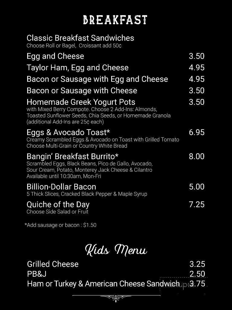 Towne Coffee - Mount Pleasant, TN menu_pic