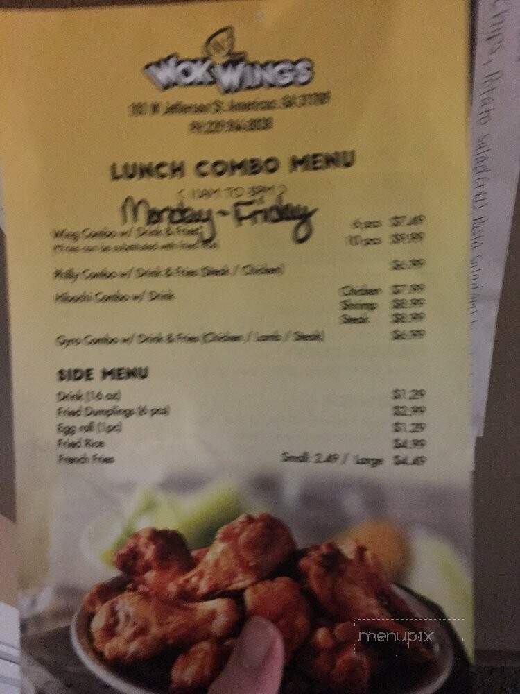 Wok N Wings - Americus, GA menu_pic