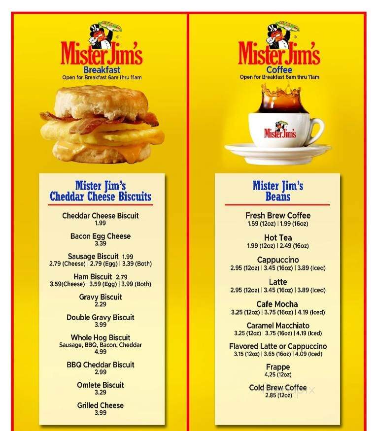 Mister Jim's On the Border - Moyock, NC menu_pic