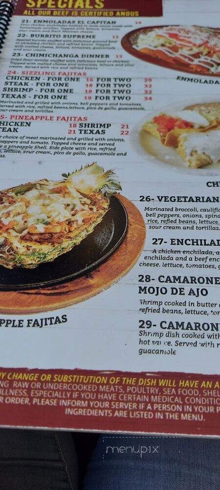 Sabor A Mexico - Fairburn, GA menu_pic