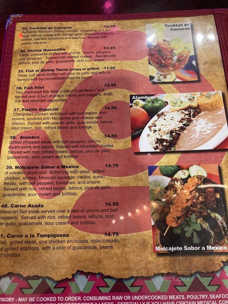 Sabor A Mexico - Fairburn, GA menu_pic