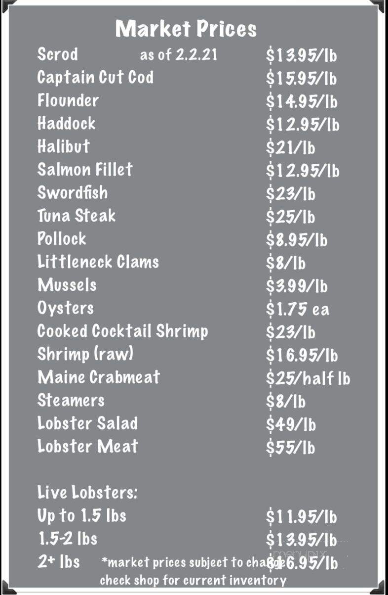 Morgan's Harbor to Hill - Hopkinton, MA menu_pic