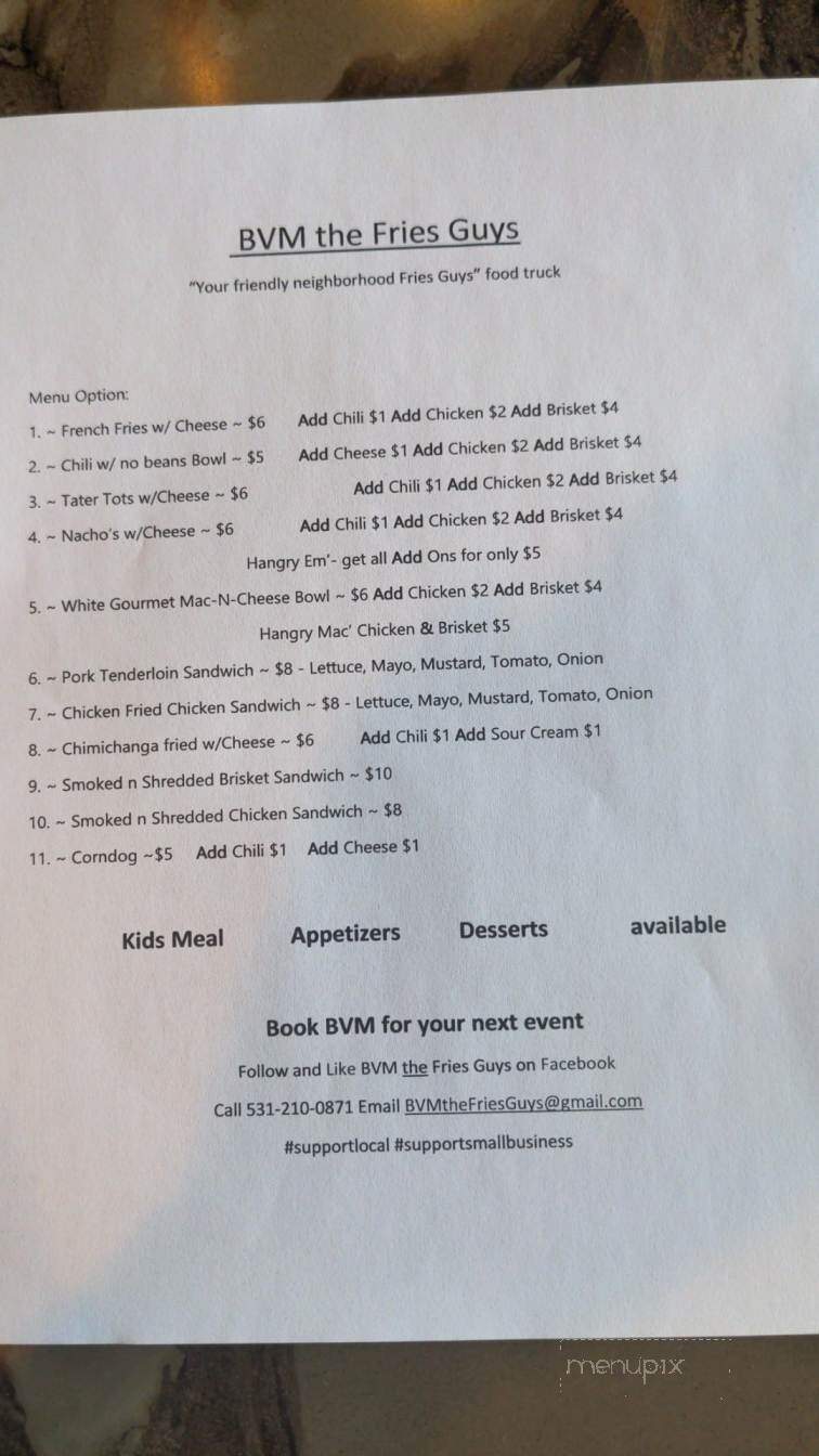 Bearded Brewer Artisan Ales - Omaha, NE menu_pic