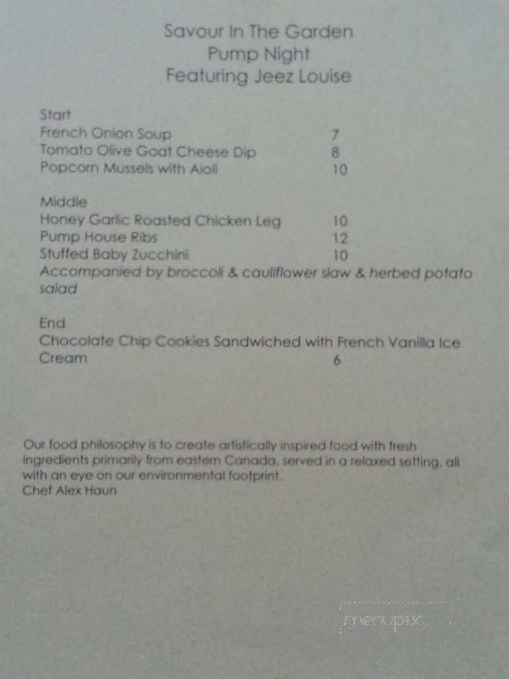 Kingsbrae Garden - Saint Andrews, NB menu_pic