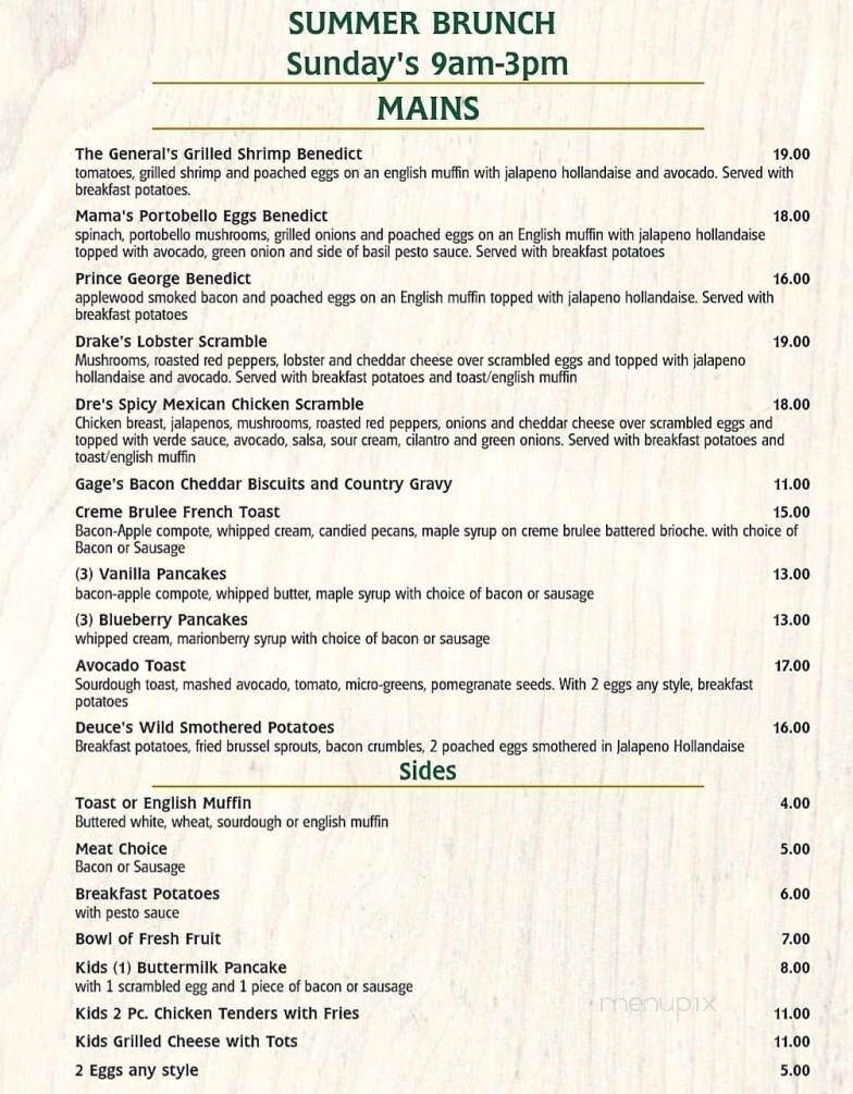 Plank Craft Kitchen & Bar - Folsom, CA menu_pic