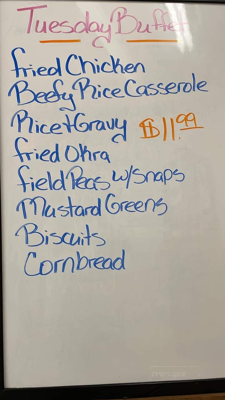 The Cafe - Vidalia, LA menu_pic