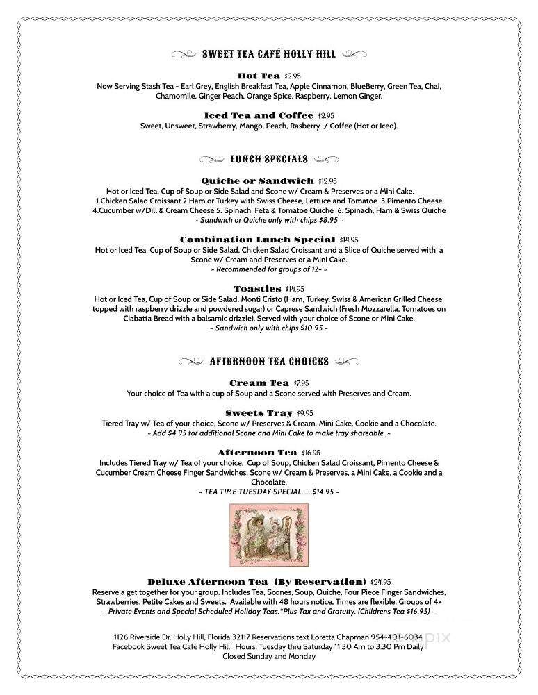 Sweet Tea Cafe - Holly Hill, FL menu_pic