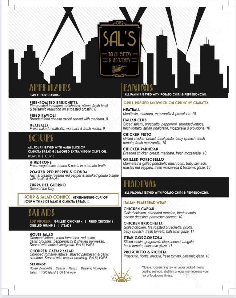 Sal's Italian Eatery & Speakeasy - Ashland, KY