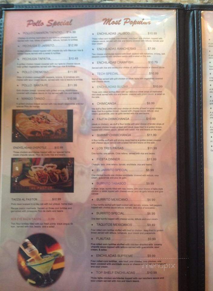 El Jarrito Mexican Grill - West Monroe, LA menu_pic