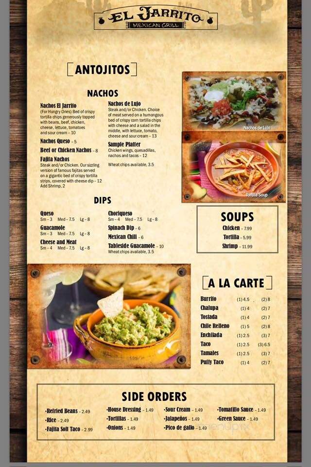 El Jarrito Mexican Grill - West Monroe, LA menu_pic