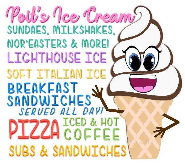 Poit's Ice Cream - Eastham, MA menu_pic