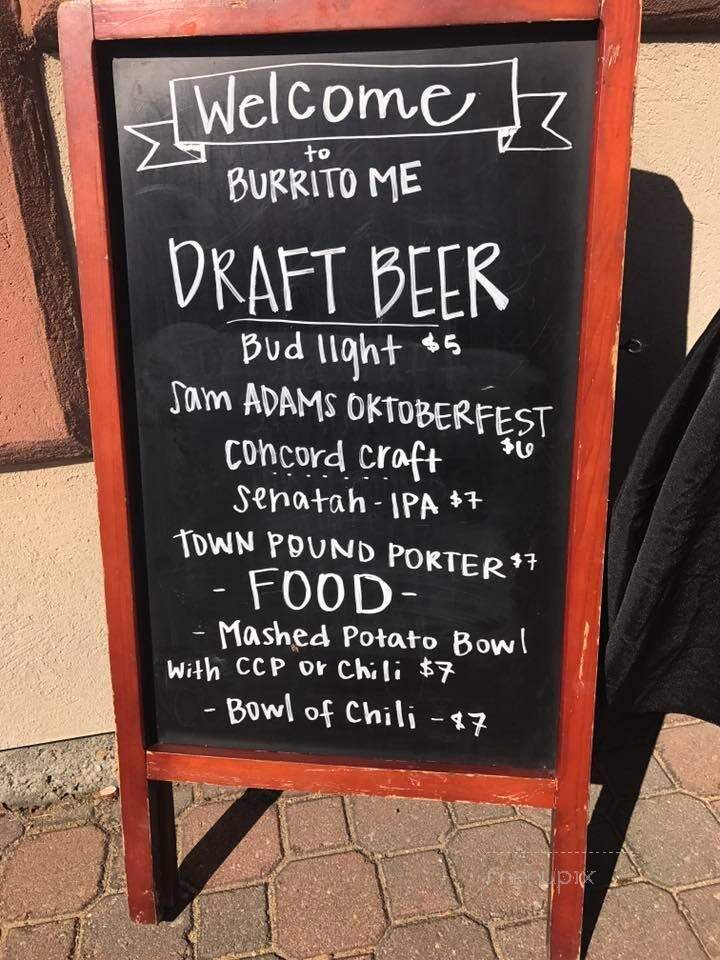 Burrito Me - Laconia, NH menu_pic