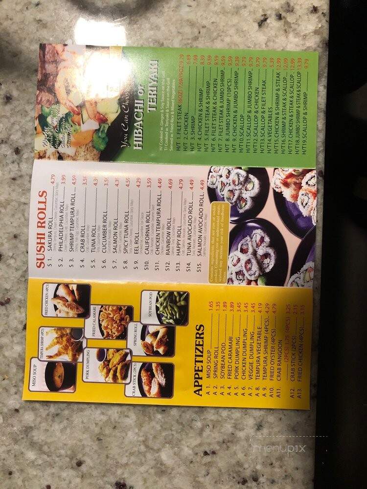 Sakura Japanese - Anderson, SC menu_pic