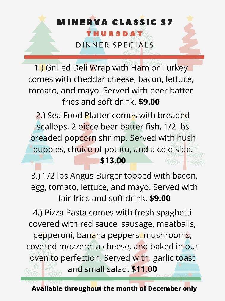 Minerva Classics 57 Restaurant - Minerva, OH menu_pic