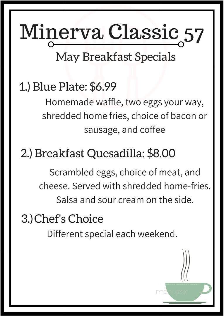 Minerva Classics 57 Restaurant - Minerva, OH menu_pic