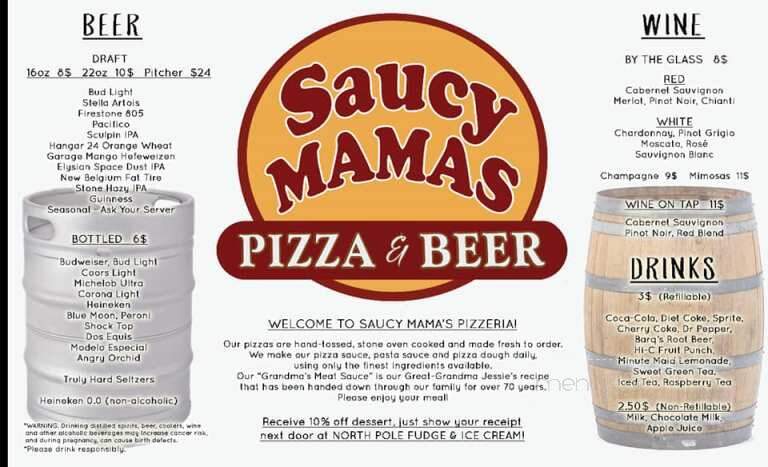 Saucy Mama's Pizzeria - Big Bear Lake, CA