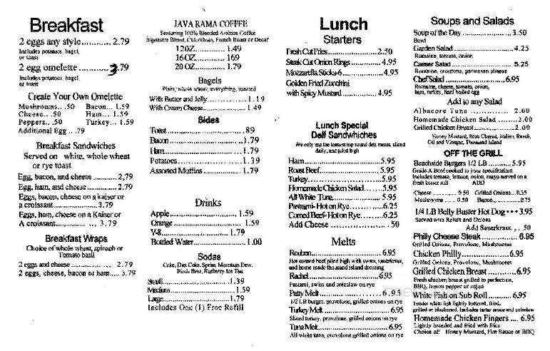 Beachside Grill Deli - Cocoa Beach, FL menu_pic
