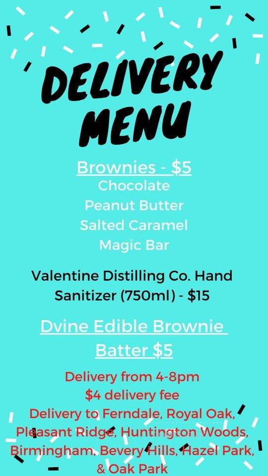 Treat Dreams - Ferndale, MI menu_pic