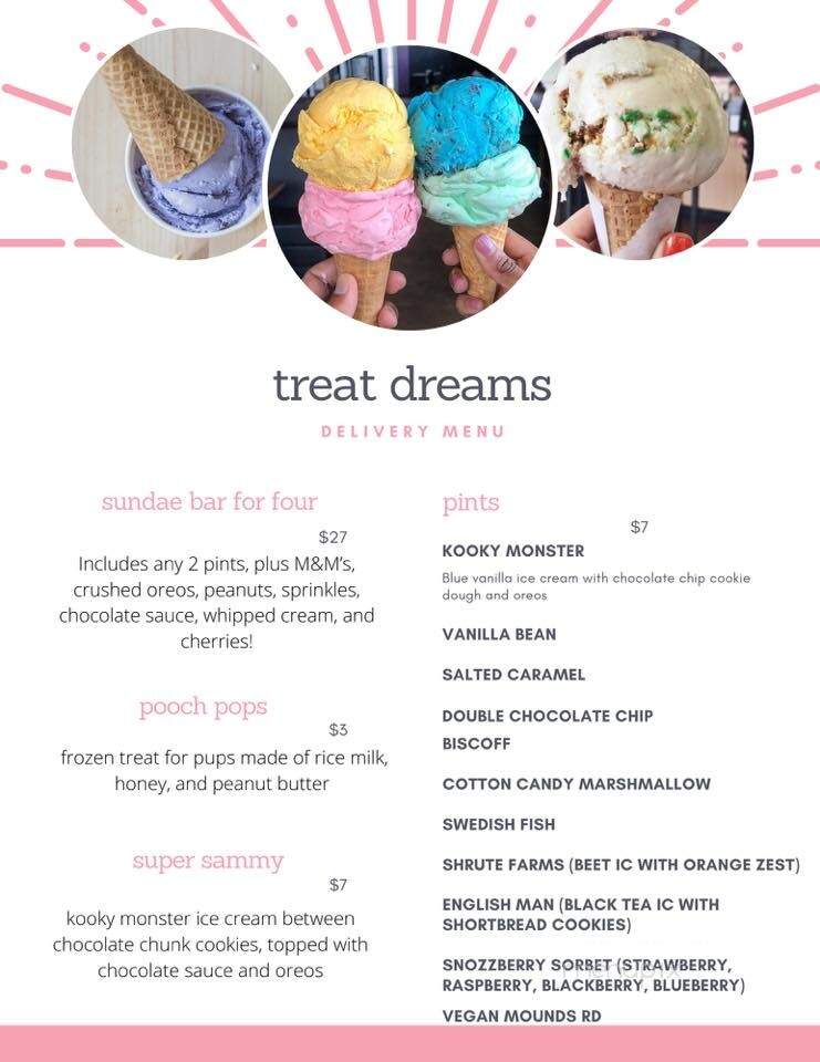 Treat Dreams - Ferndale, MI menu_pic