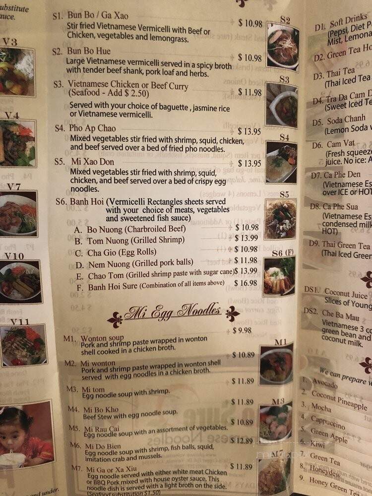 Pho Sure - Valencia, CA menu_pic