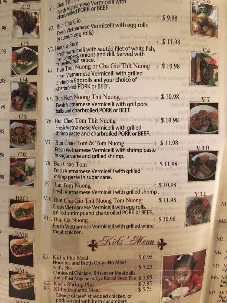 Pho Sure - Valencia, CA menu_pic
