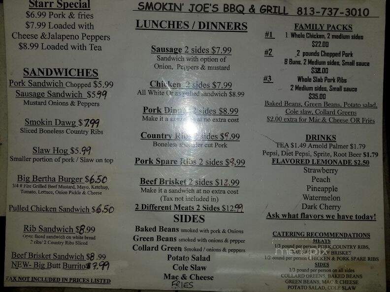 Smokin Joe's BBQ Grill - Lithia, FL