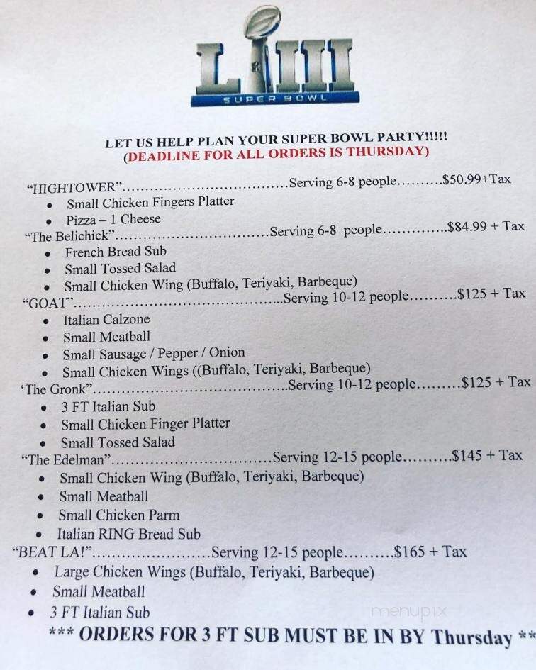 Dicara's Deli - Reading, MA menu_pic