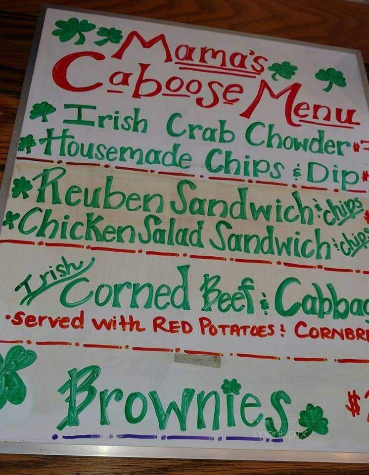 Mama's Caboose - Bridgewater, VA menu_pic
