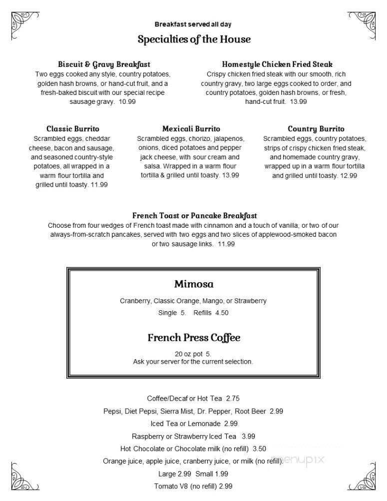 4th St. Cafe & Bakery - Orland, CA menu_pic