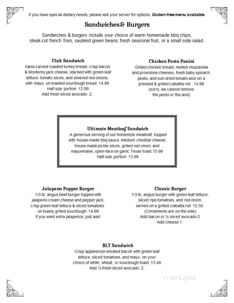 4th St. Cafe & Bakery - Orland, CA menu_pic
