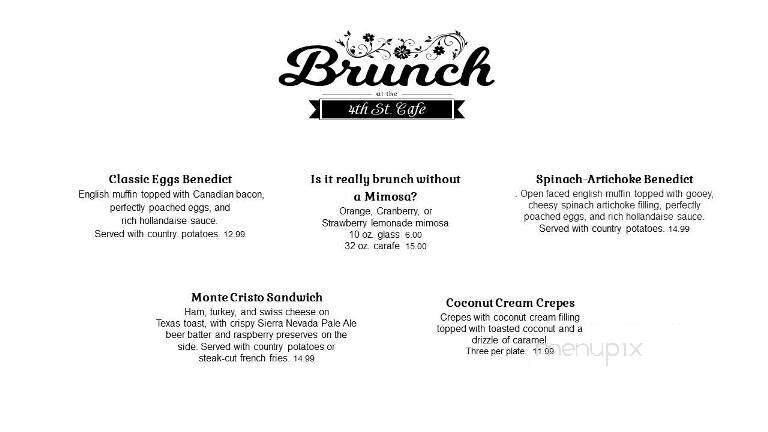 4th St. Cafe & Bakery - Orland, CA menu_pic