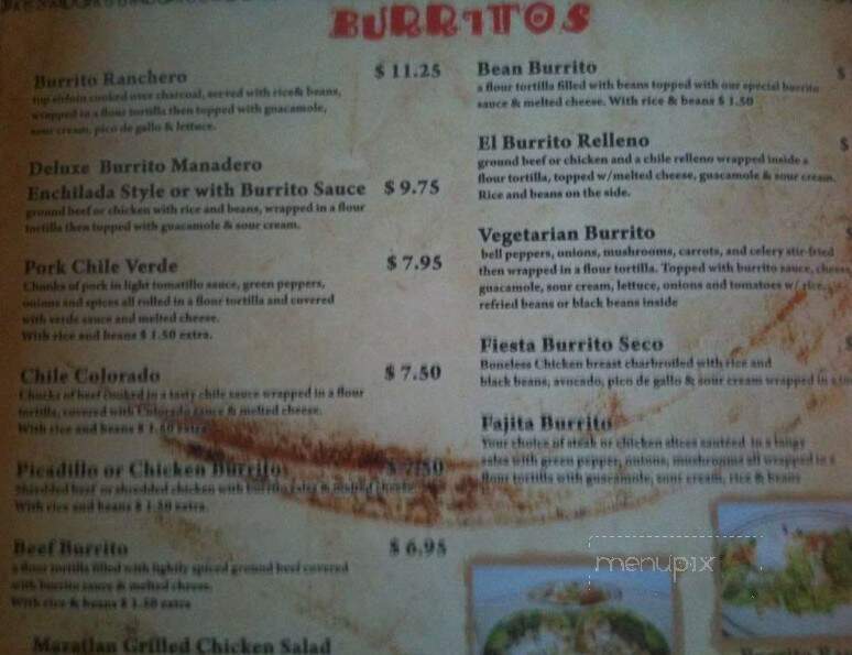 Mazatlan Mexican Restaurant - Prineville, OR menu_pic