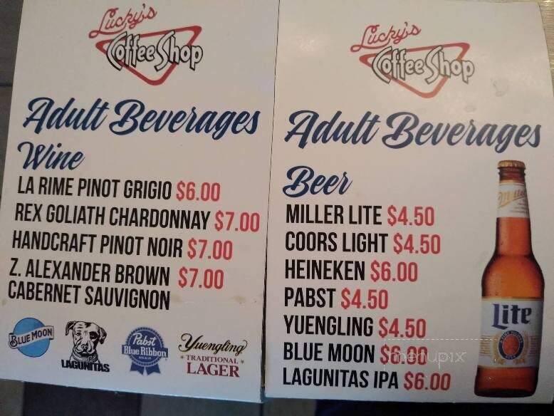 Lucky's Coffee Shop - Wilmington, DE menu_pic