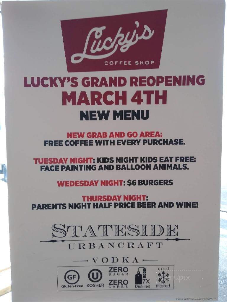 Lucky's Coffee Shop - Wilmington, DE menu_pic