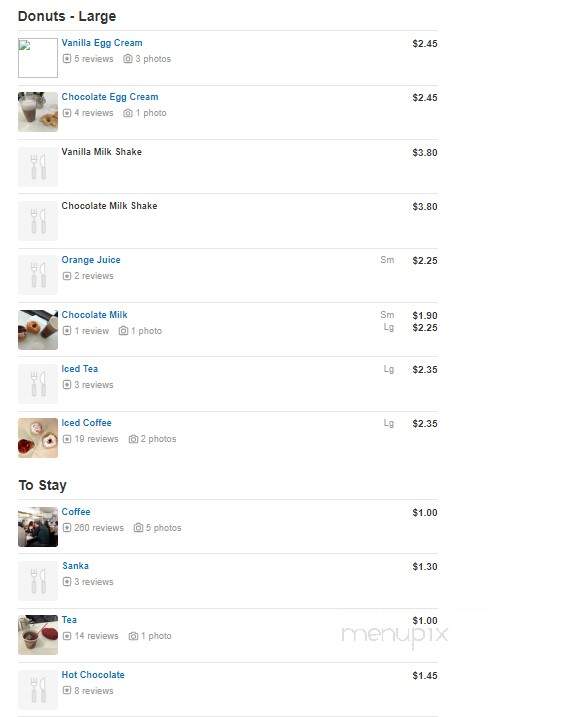 Peter Pan Donut & Pastry Shop - Brooklyn, NY menu_pic