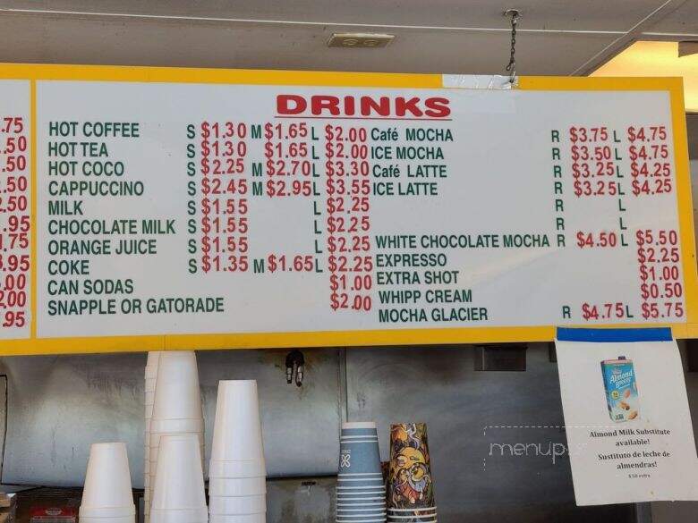 Donut Star - Sacramento, CA menu_pic