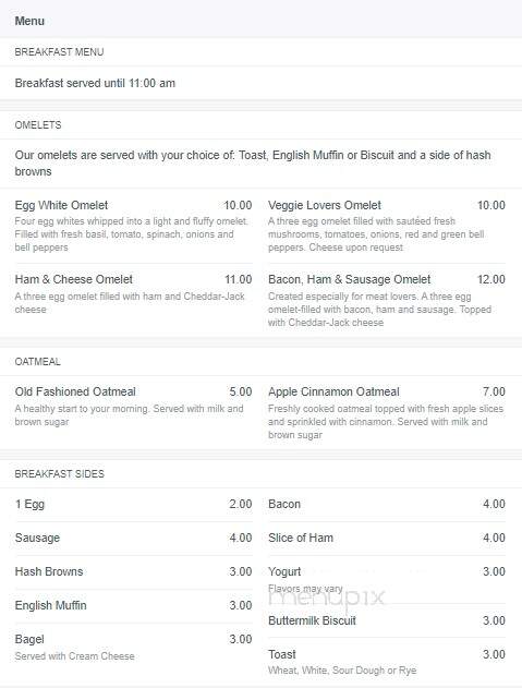 Clarke's Restaurant - Tropic, UT menu_pic