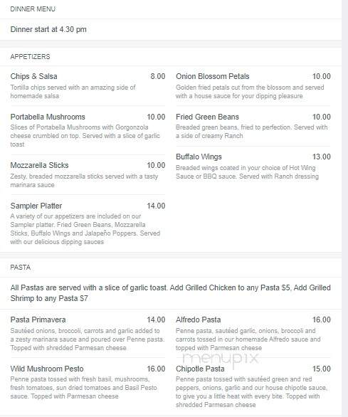 Clarke's Restaurant - Tropic, UT menu_pic